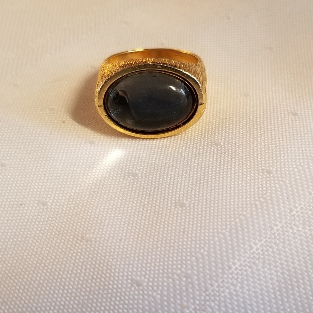 Tourmaline Ring Gold Tone - Picture 2 of 6